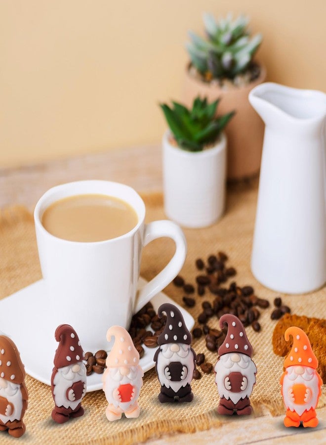 DoubleFill مجموعة دبل فيل ٥٠ قطعة من تماثيل أقزام القهوة الصغيرة لعيد الميلاد، تماثيل صغيرة، تماثيل جنية صغيرة، تماثيل مصغرة لبار القهوة، زينة، هدايا للعبة الاختباء، هدايا للطاولة والرف، إكسسوارات للحفلات - Image 5